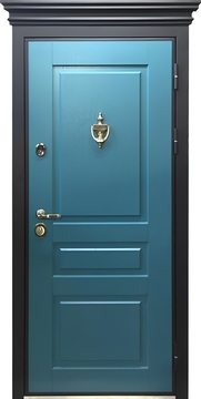 Термодверь с карнизом отделка МДФ окрас по RAL Термодверь с карнизом отделка МДФ окрас по RAL