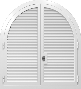Арочные двупольные ставни-жалюзи Арочные двупольные ставни-жалюзи
